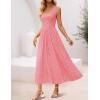 imageZESICA Womens Floral Halter Midi Dress 2026 Casual Elegant Sleeveless Flowy A Line Wedding Guest Cocktail DressesPink