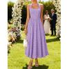 imageZESICA Womens Floral Halter Midi Dress 2026 Casual Elegant Sleeveless Flowy A Line Wedding Guest Cocktail DressesPurple