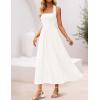 imageZESICA Womens Floral Halter Midi Dress 2026 Casual Elegant Sleeveless Flowy A Line Wedding Guest Cocktail DressesWhite