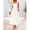 imageZESICA Womens Floral Halter Midi Dress 2026 Casual Elegant Sleeveless Flowy A Line Wedding Guest Cocktail DressesWhite