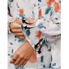 imageZESICA Womens Floral Print Blouse 2025 Long Sleeve Button Down Casual Fall Boho Oversized Tops ShirtsWhite