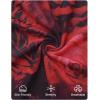 imageZESICA Womens Floral Mesh Long Sleeve Tops 2026 Fall Cowl Neck Slim Fit Going Out Y2k Shirts Trendy Date Night OutfitsRed