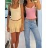 imageZESICA Womens Sleeveless Lace Camisole Tops Summer 2026 Spaghetti Strap Tank Top Y2k Sexy Going Out Trendy ShirtsPink