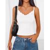 imageZESICA Womens Sleeveless Lace Camisole Tops Summer 2026 Spaghetti Strap Tank Top Y2k Sexy Going Out Trendy ShirtsWhite