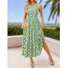 imageZESICA Womens Summer Boho Floral Sleeveless Midi Dress 2026 V Neck A Line Flowy Casual Beach Long Dresses with PocketsGreen