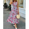 imageZESICA Womens Summer Boho Floral Sleeveless Midi Dress 2026 V Neck A Line Flowy Casual Beach Long Dresses with PocketsSky Blue