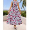 imageZESICA Womens Summer Boho Floral Sleeveless Midi Dress 2026 V Neck A Line Flowy Casual Beach Long Dresses with PocketsSky Blue