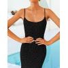 imageZESICA Womens Summer Floral Spaghtti Straps Midi Dress 2026 Bodycon Sleeveless Square Neck Casual Beach Long DressesBlack