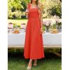 imageZESICA Womens Summer Spaghetti Strap Maxi Dress 2026 Tie Shoulder Square Neck Flowy Wedding Guest Party Beach Long DressesWatermelon