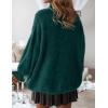 imageZESICA Womens Turtleneck Sweaters Dressy Casual Oversized Long Sleeve Knitted Chunky Pullover Sweater Jumper TopsGreen