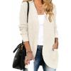 imageZESICA Womens Fall Winter 2026 Long Sleeve Open Front Casual Lightweight Soft Knit Cardigan Sweater OuterwearApricot