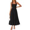 imageZESICA Womens Summer Sleeveless Floral Midi Dresses 2026 Halter Neck Wedding Guest Cocktail Party Flowy A Line Long DressBlack