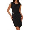 imageZESICA Summer Wedding Guest Dresses for Women 2026 Bodycon Formal Cocktail Party Short DressBlack