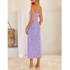 imageZESICA Womens 2026 Summer Boho Floral Strapless Bodycon Midi Dress Off Shoulder Tube Beach Cocktail Party Long DressesPurple