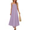 imageZESICA Womens 2026 Summer Boho Sleeveless Maxi Dress Spaghetti Straps Casual Flowy A Line Beach Party Long DressesPurple