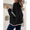 image:imageZESICA Crdigans for Women Trendy 2026 Tie Front Bow Sweaters Casual Long Sleeve Winter Clothing CoatsBlack