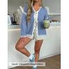 image:imageZESICA Crdigans for Women Trendy 2026 Tie Front Bow Sweaters Casual Long Sleeve Winter Clothing CoatsBlue