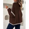image:imageZESICA Crdigans for Women Trendy 2026 Tie Front Bow Sweaters Casual Long Sleeve Winter Clothing CoatsCaramel