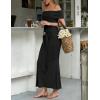 image:imageZESICA Womens 2026 Off Shoulder Bodycon Maxi Dress Summer Spring Formal Elegant Cocktail Party Wedding Guest Midi DressesBlack