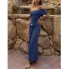 image:imageZESICA Womens 2026 Off Shoulder Bodycon Maxi Dress Summer Spring Formal Elegant Cocktail Party Wedding Guest Midi DressesNavy