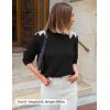 image:imageZESICA Womens Fall Long Sleeve Sweaters 2026 Crew Neck Knit Loose Dressy Pullover Tops Winter Trendy OutfitsBlack