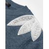 image:imageZESICA Womens Fall Long Sleeve Sweaters 2026 Crew Neck Knit Loose Dressy Pullover Tops Winter Trendy OutfitsDustyblue
