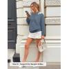 image:imageZESICA Womens Fall Long Sleeve Sweaters 2026 Crew Neck Knit Loose Dressy Pullover Tops Winter Trendy OutfitsDustyblue