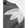image:imageZESICA Womens Fall Long Sleeve Sweaters 2026 Crew Neck Knit Loose Dressy Pullover Tops Winter Trendy OutfitsGrey
