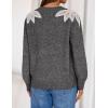 image:imageZESICA Womens Fall Long Sleeve Sweaters 2026 Crew Neck Knit Loose Dressy Pullover Tops Winter Trendy OutfitsGrey