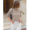 image:imageZESICA Womens Fall Long Sleeve Sweaters 2026 Crew Neck Knit Loose Dressy Pullover Tops Winter Trendy OutfitsKhaki