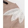 image:imageZESICA Womens Fall Long Sleeve Sweaters 2026 Crew Neck Knit Loose Dressy Pullover Tops Winter Trendy OutfitsOatmeal