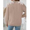 image:imageZESICA Womens Fall Long Sleeve Sweaters 2026 Crew Neck Knit Loose Dressy Pullover Tops Winter Trendy OutfitsOatmeal