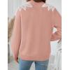 image:imageZESICA Womens Fall Long Sleeve Sweaters 2026 Crew Neck Knit Loose Dressy Pullover Tops Winter Trendy OutfitsPink