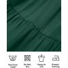 image:imageZESICA Womens 2026 Summer Casual Flutter Short Sleeve Crew Neck Smocked Elastic Waist Tiered Midi DressDark Green