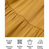 image:imageZESICA Womens 2026 Summer Casual Flutter Short Sleeve Crew Neck Smocked Elastic Waist Tiered Midi DressGinger