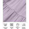 image:imageZESICA Womens 2026 Summer Casual Flutter Short Sleeve Crew Neck Smocked Elastic Waist Tiered Midi DressLight Purple
