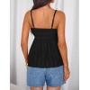 image:imageZESICA Womens Summer Spaghetti Strap Tank Tops 2026 Trendy Going Out Sleeveless V Neck Flowy Y2K Cami Top Fashion OutfitsBlack