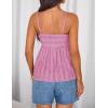 image:imageZESICA Womens Summer Spaghetti Strap Tank Tops 2026 Trendy Going Out Sleeveless V Neck Flowy Y2K Cami Top Fashion OutfitsPink