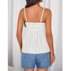 image:imageZESICA Womens Summer Spaghetti Strap Tank Tops 2026 Trendy Going Out Sleeveless V Neck Flowy Y2K Cami Top Fashion OutfitsWhite