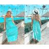 image:imageZESICA Womens 2026 Summer Boho Maxi Dresses Strapless Off Shoulder Lace Flowy A Line Beach Vacation Long SundressAqua