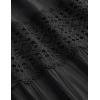 image:imageZESICA Womens 2026 Summer Boho Maxi Dresses Strapless Off Shoulder Lace Flowy A Line Beach Vacation Long SundressBlack