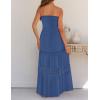 image:imageZESICA Womens 2026 Summer Boho Maxi Dresses Strapless Off Shoulder Lace Flowy A Line Beach Vacation Long SundressBlue