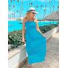 image:imageZESICA Womens 2026 Summer Boho Maxi Dresses Strapless Off Shoulder Lace Flowy A Line Beach Vacation Long SundressCobalt