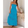 image:imageZESICA Womens 2026 Summer Boho Maxi Dresses Strapless Off Shoulder Lace Flowy A Line Beach Vacation Long SundressCobalt