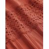 image:imageZESICA Womens 2026 Summer Boho Maxi Dresses Strapless Off Shoulder Lace Flowy A Line Beach Vacation Long SundressDarkorange