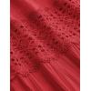 image:imageZESICA Womens 2026 Summer Boho Maxi Dresses Strapless Off Shoulder Lace Flowy A Line Beach Vacation Long SundressFirered