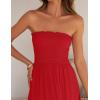 image:imageZESICA Womens 2026 Summer Boho Maxi Dresses Strapless Off Shoulder Lace Flowy A Line Beach Vacation Long SundressFirered