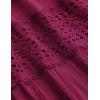 image:imageZESICA Womens 2026 Summer Boho Maxi Dresses Strapless Off Shoulder Lace Flowy A Line Beach Vacation Long SundressFuchsia