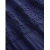 image:imageZESICA Womens 2026 Summer Boho Maxi Dresses Strapless Off Shoulder Lace Flowy A Line Beach Vacation Long SundressNavy