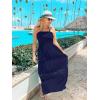 image:imageZESICA Womens 2026 Summer Boho Maxi Dresses Strapless Off Shoulder Lace Flowy A Line Beach Vacation Long SundressNavy